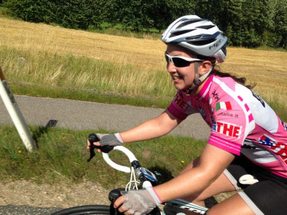 Kongeetapen 2015: Maria var rigtig godt kørende, og i godt humør.