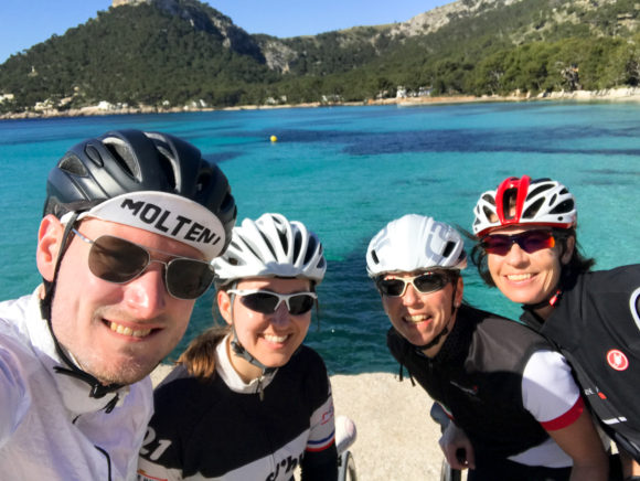 Selfie på Formentor-stranden