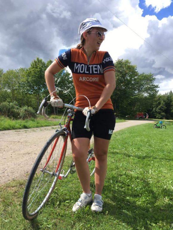 Maria kørte et perfekt løb - og på sidste grusstykke kom hun endda til at sætte de to mænd, som hun fulgtes med