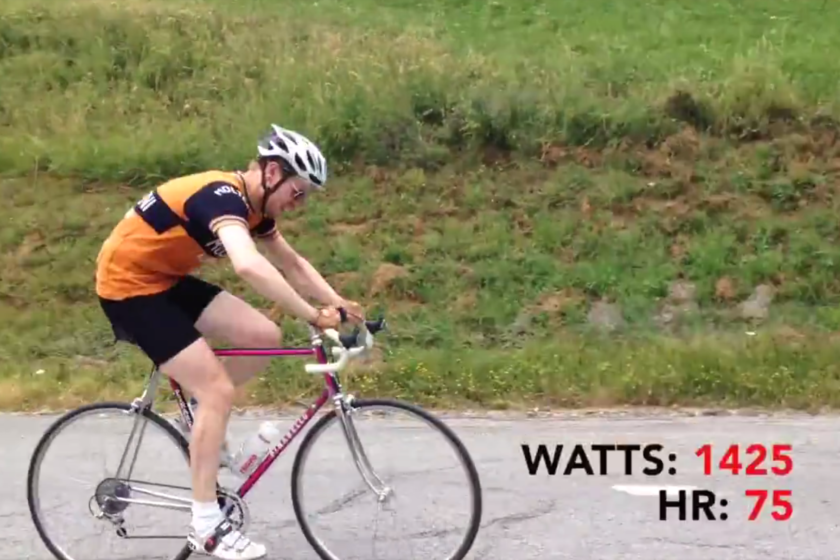 Kaspers rytterdata er blevet offentliggjort. her ses han under Tour De France på Col du Mollard