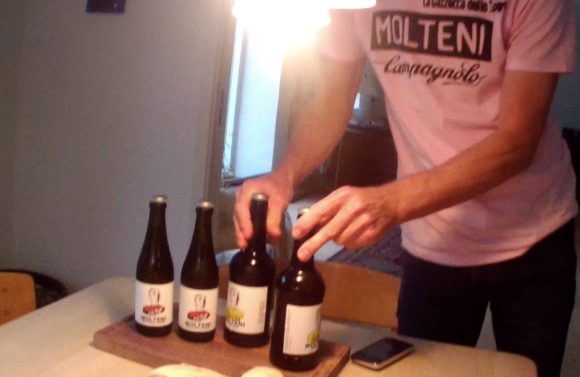 Eigil kom med hjemmebryggede Molteni-øl