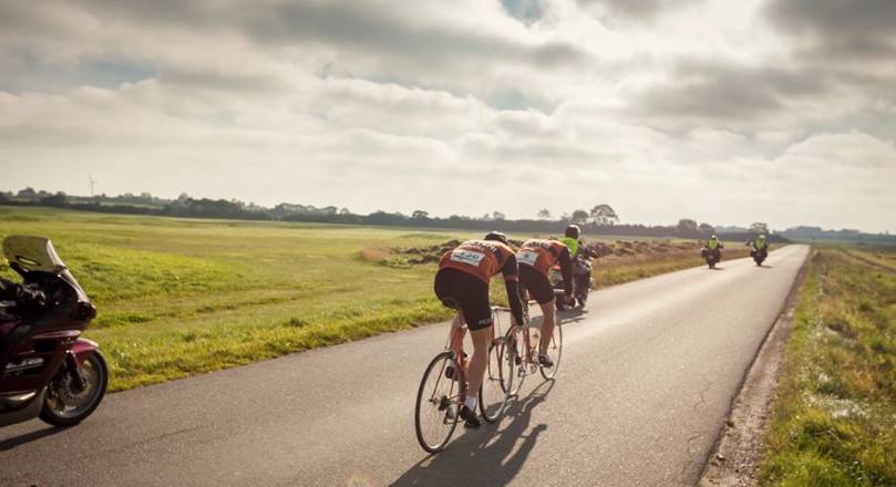 Grane og Niels i udbrud ved Gran Fondo Munkebjerg